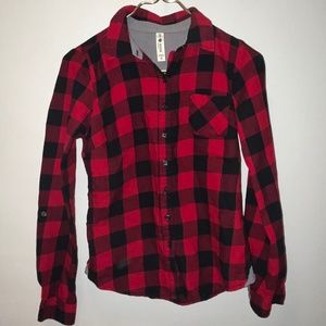Black & Red Plaid Shirt Size S
